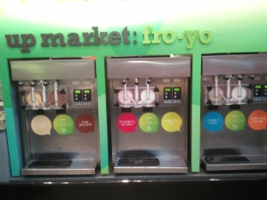 frozen yogurt station